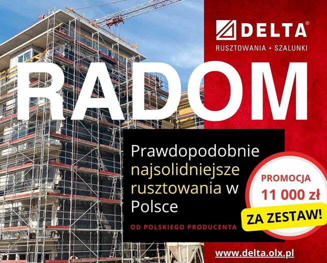 Rusztowania 150m² – promocyjna cena od producenta - Radom