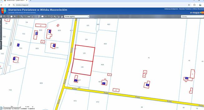 Działka budowlana Zagórze gm.Halinów 875m2