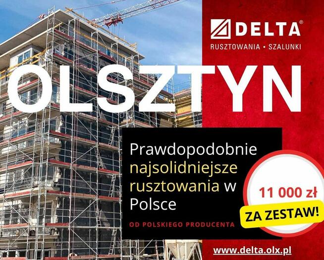 Rusztowania 150m² – promocyjna cena od producenta - Olsztyn