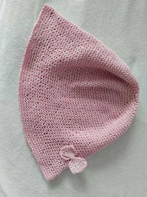 Czapka szydelkowa z bawełny przeciwsłoneczna