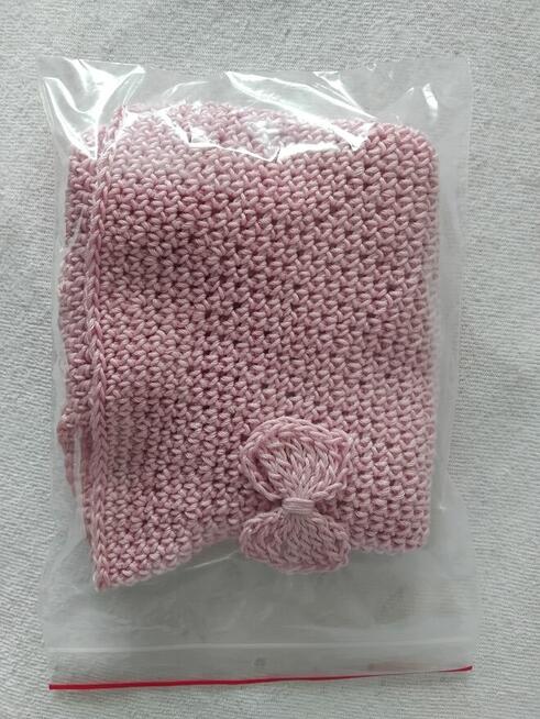 Czapka szydelkowa z bawełny przeciwsłoneczna