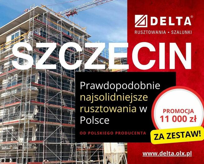 Rusztowania 150m² – promocyjna cena od producenta - Szczecin