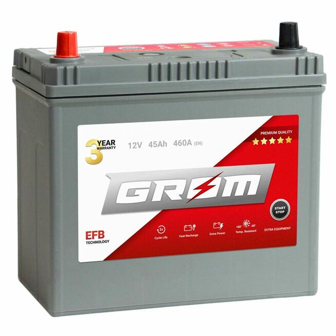 Akumulator GROM EFB START&STOP 45Ah 460A Japan P+/L+ DT