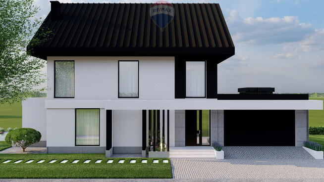 Dom z widokiem na jezioro i Tatry