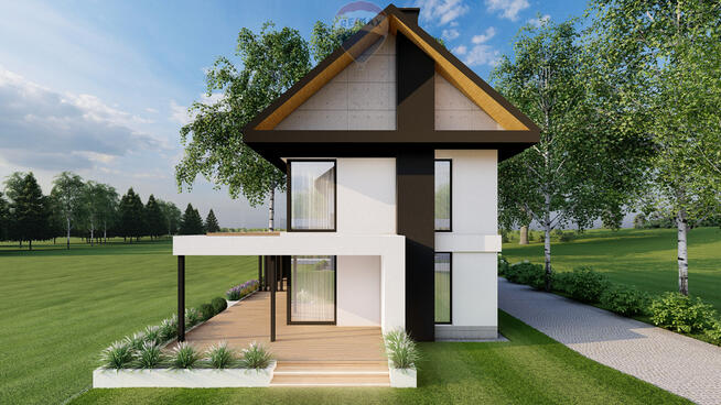 Dom z widokiem na jezioro i Tatry