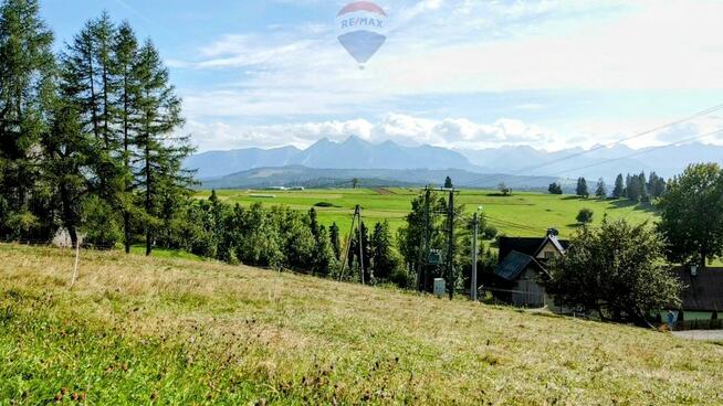 DZIAŁKA  W RZEPISKACH Z WIDOKIEM NA TATRY