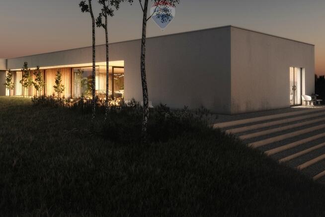 Duża nowoczesna rezydencja z widokiem na stadninę