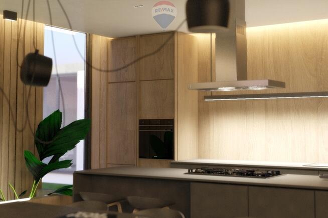 Duża nowoczesna rezydencja z widokiem na stadninę