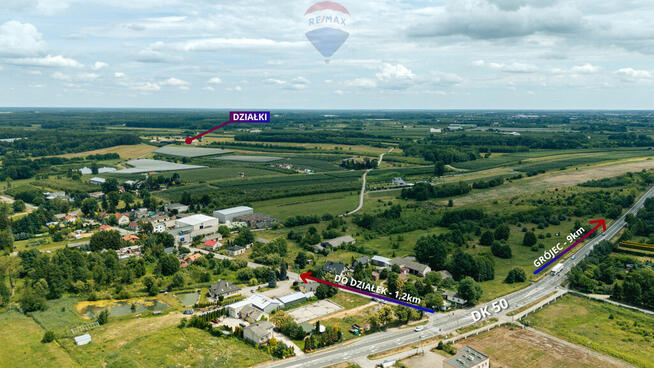 Działk 4/14 Nowina Przęsławice blisko Tarczyna15'