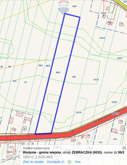 Działka pod zabudowę jednorodzinną lub siedliskową
