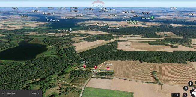 Działka z warunkami zabudowy niedaleko jeziora.