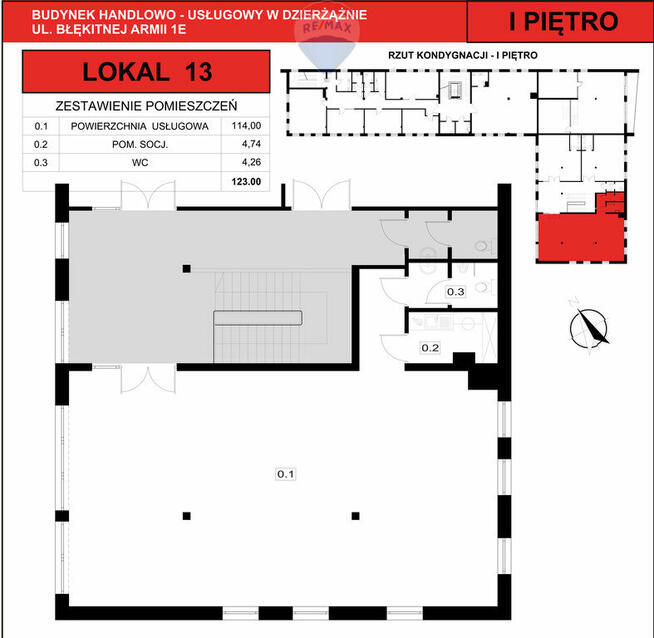 Nowoczesny lokal usługowy w dobrej lokalizacji.