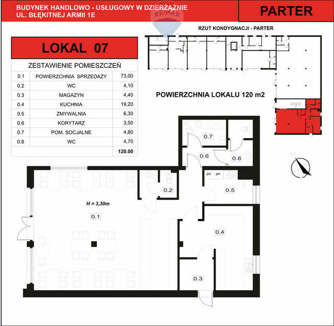 Nowoczesny lokal usługowy w dobrej lokalizacji.