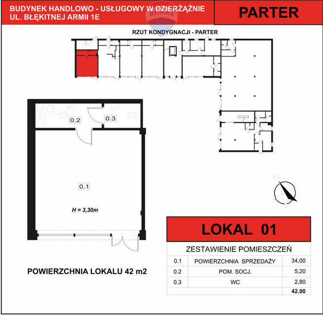 Nowoczesny lokal usługowy w dobrej lokalizacji.