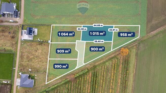 Działka budowlana 1015 m², idealna pod dom!