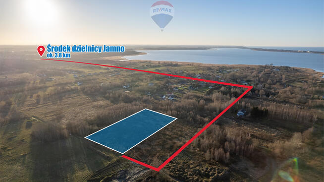 Atrakcyjna działka 150 m od jeziora Jamno!