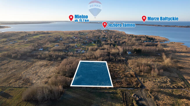 Atrakcyjna działka 150 m od jeziora Jamno!