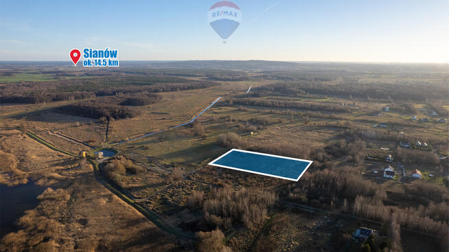 Atrakcyjna działka 150 m od jeziora Jamno!