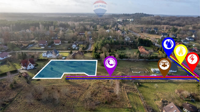 Działka budowlana Chłopska Kępa z WZ