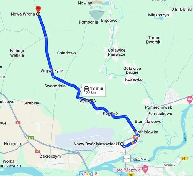 Działki z warunkami zabudowy w Nowej Wronie