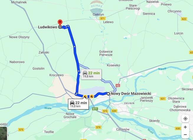 Działki z wydanymi warunkami zabudowy w Ludwikowie