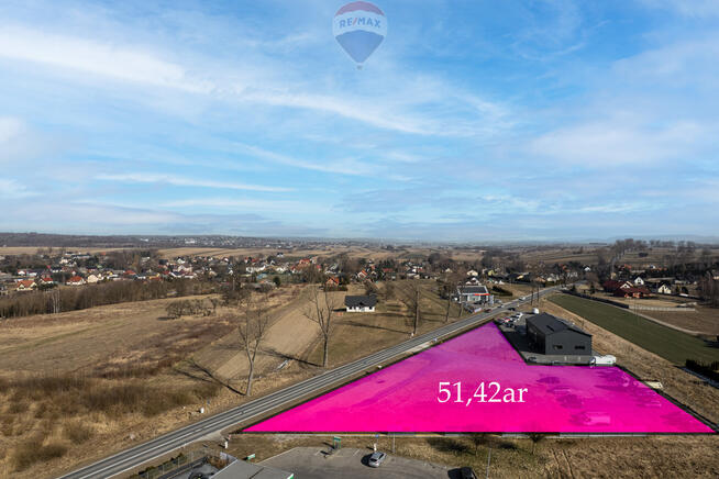 DZIAŁKA 51,42 ar NA WYNAJEM W CZUŁÓWKU (pow.krak.)