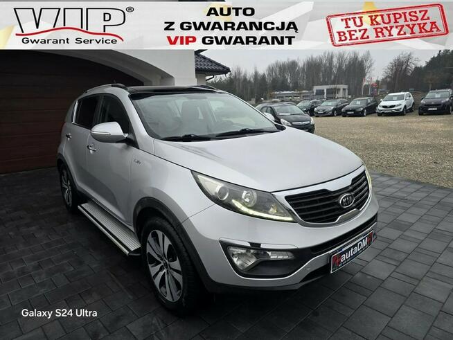 Kia Sportage 4x4 Skóra, grzane fotele przód + tył, solar dach, FULL