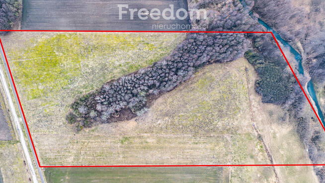Działka we wsi Płonka Kościelna przy rzece Awissa