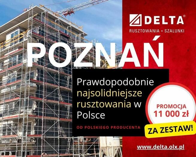 Rusztowania 150m² – promocyjna cena od producenta - Poznań