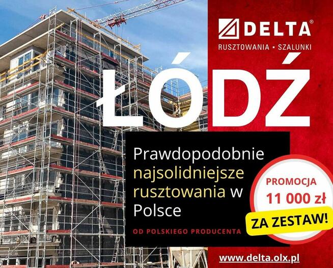 Rusztowania 150m² – promocyjna cena od producenta - Łódź