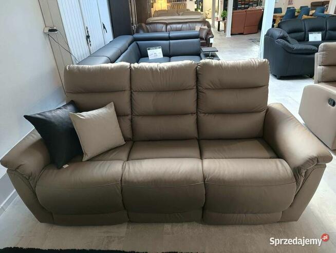 Komplet wypoczynkowy ALEX układ 321 z funkcją relaks! Skóra