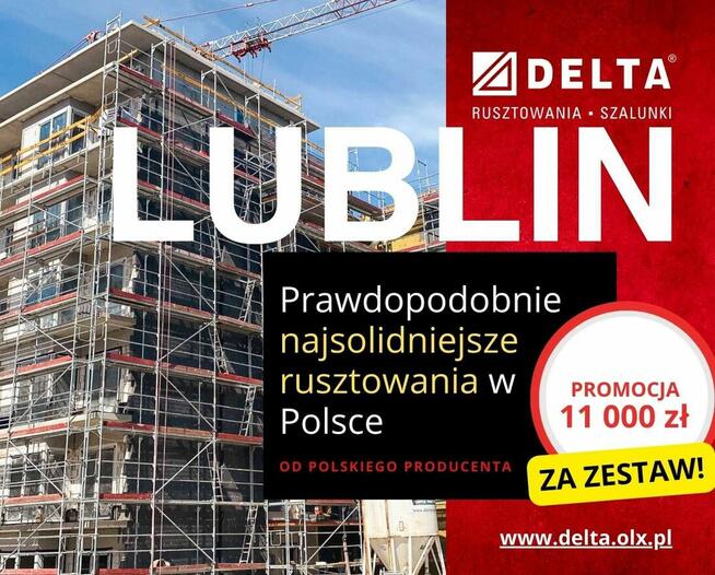 Rusztowania 150m² – promocyjna cena od producenta - Lublin