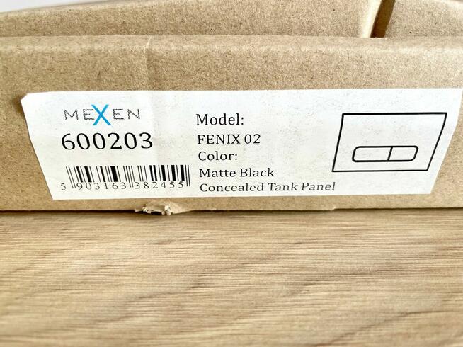 Mexen Fenix 02 przycisk spłukujący, czarny matowy - 600203