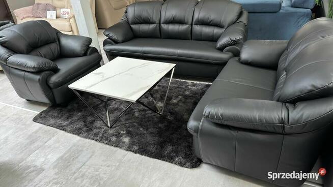 TAJFUN - komplet wypoczynkowy 321 skóra naturalna 100%