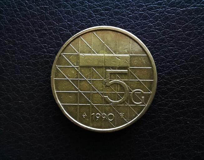 Moneta 5 gulden 1990 rok