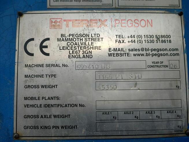 Terex Pegson Kruszarka Szczękowa