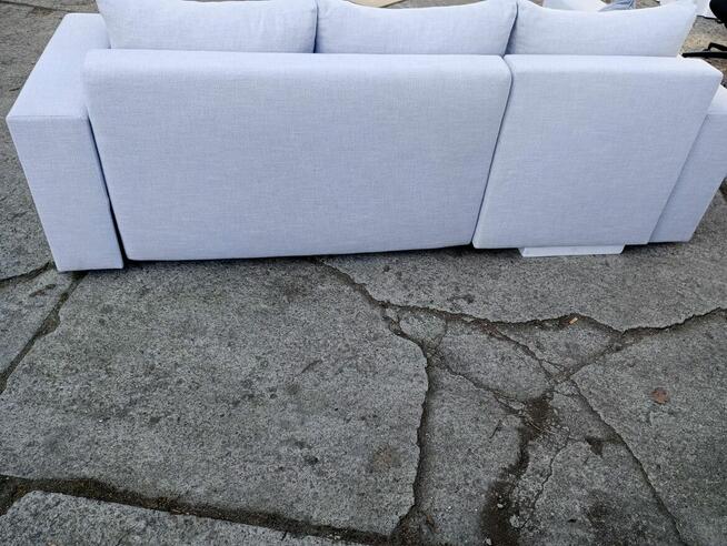Narożnik szary FLORENTINE rozkładany sofa sofy narożniki