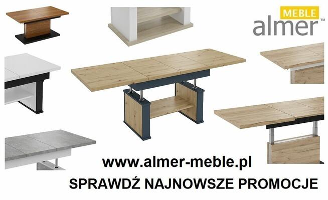 Ławostół L15 SZUFLADA 120(+2x40)x70 w60(+15) dąb craft złoty