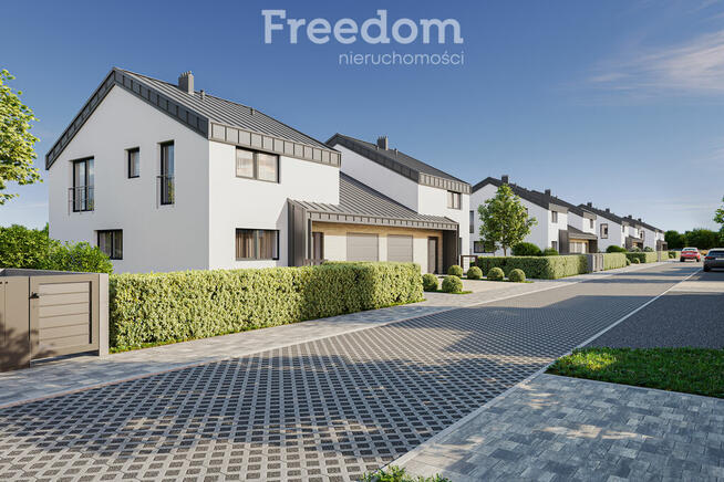 Nowoczesny dom w zabudowie bliźniaczej