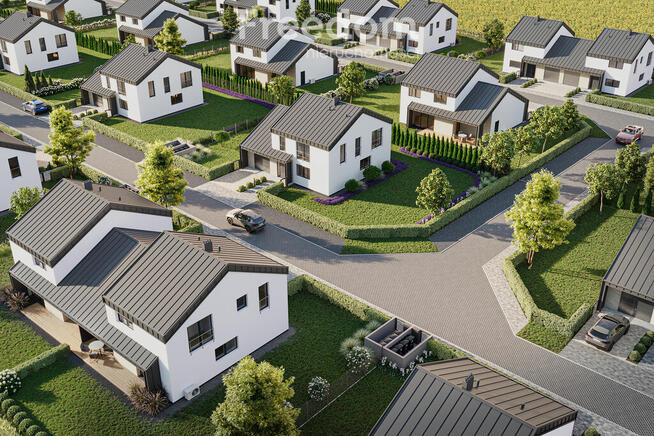 Nowoczesny dom w zabudowie bliźniaczej