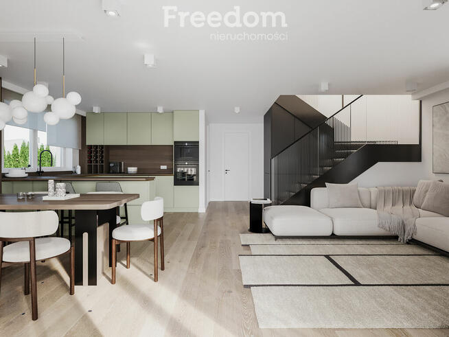 Nowoczesny dom w zabudowie bliźniaczej