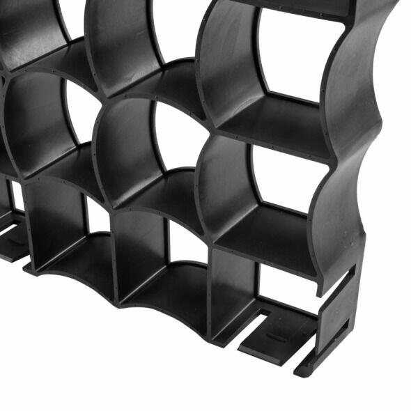 Kratka parkingowa 50x50x4 czarna sztuka / grube/Mocne