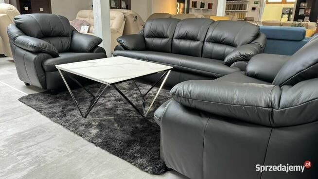 TAJFUN - komplet wypoczynkowy 321 skóra naturalna 100%