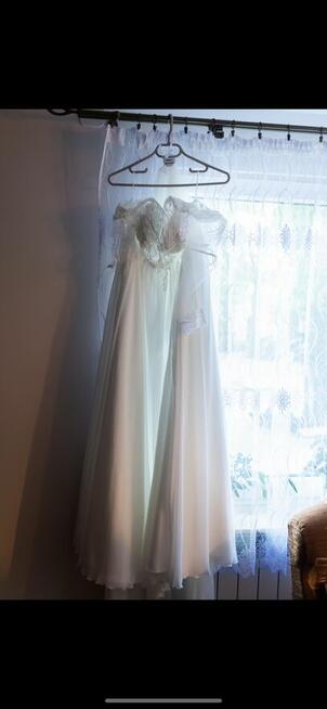 Suknia ślubna muślinowa