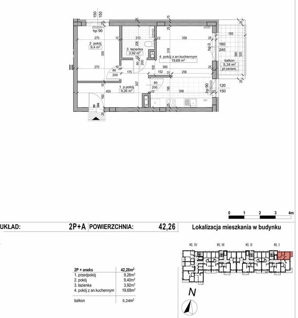 2 pokoje 42,26m2 / DEWELOPERSKI / Promocja