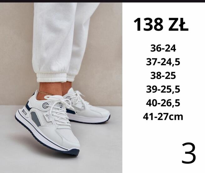 Buty damskie sportowe