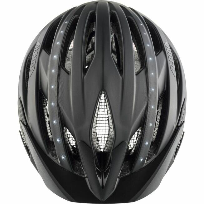 Kask rowerowy Alpina Urban Haga LED Matt Black 55-59cm M