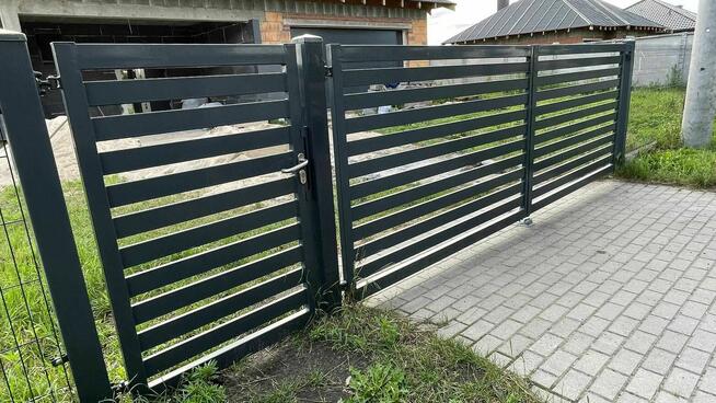 Brama 4m + Furtka 1m – Nowoczesne i Solidne Rozwiązanie