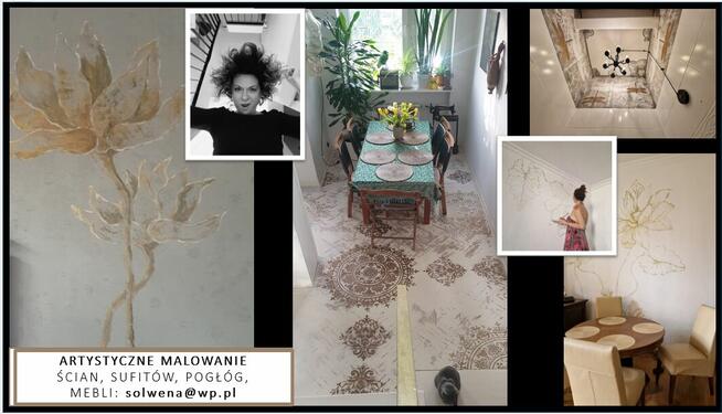Artystyczne malowanie ścian, sufitów, mebli, podłóg.