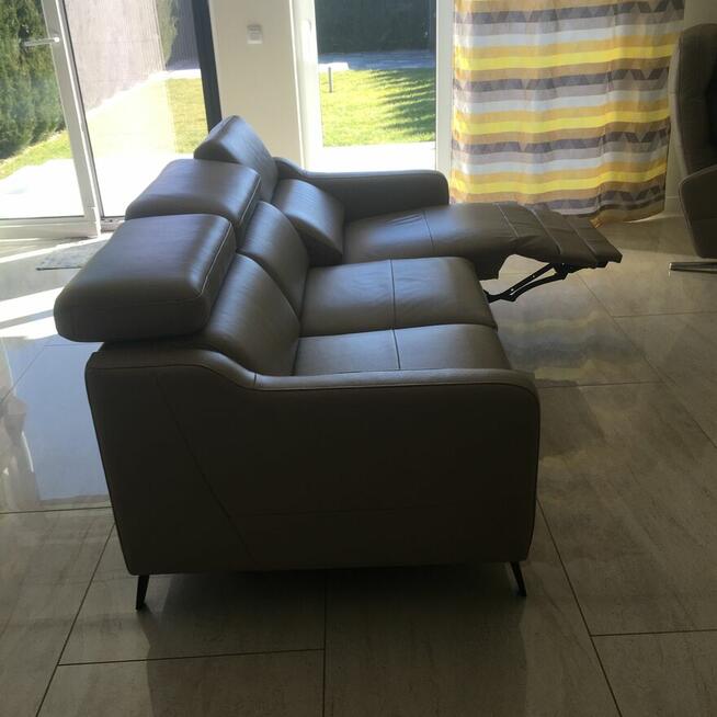 Sprzedam zestaw wypoczynkowy z naturalnej skóry